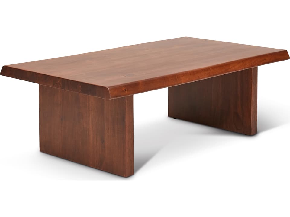 Brooks 48-Inch Organic Modern Acacia Wood Coffee Table in Americano
