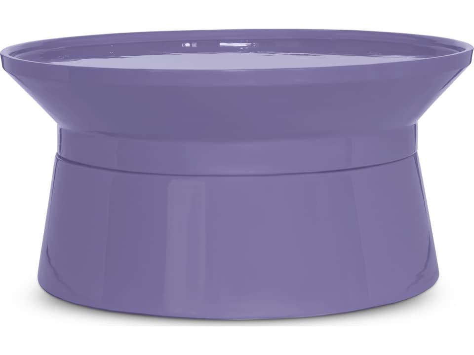 Sabine Round Metal Lavender Purple Coffee Table