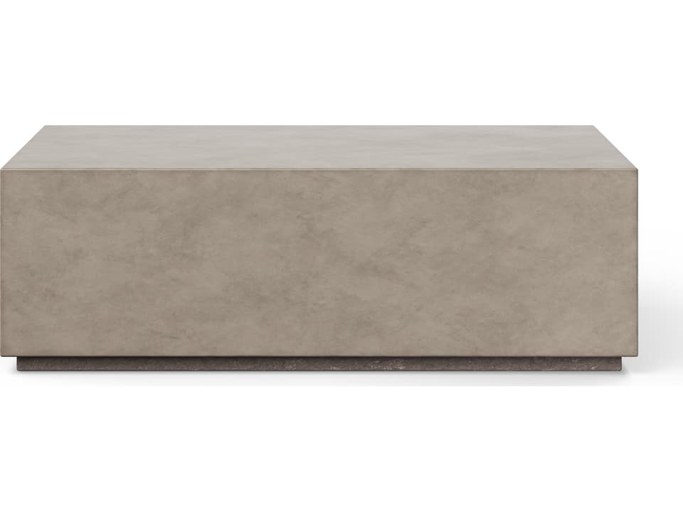 Bloc Rectangular Concrete Coffee Table in Dark Grey