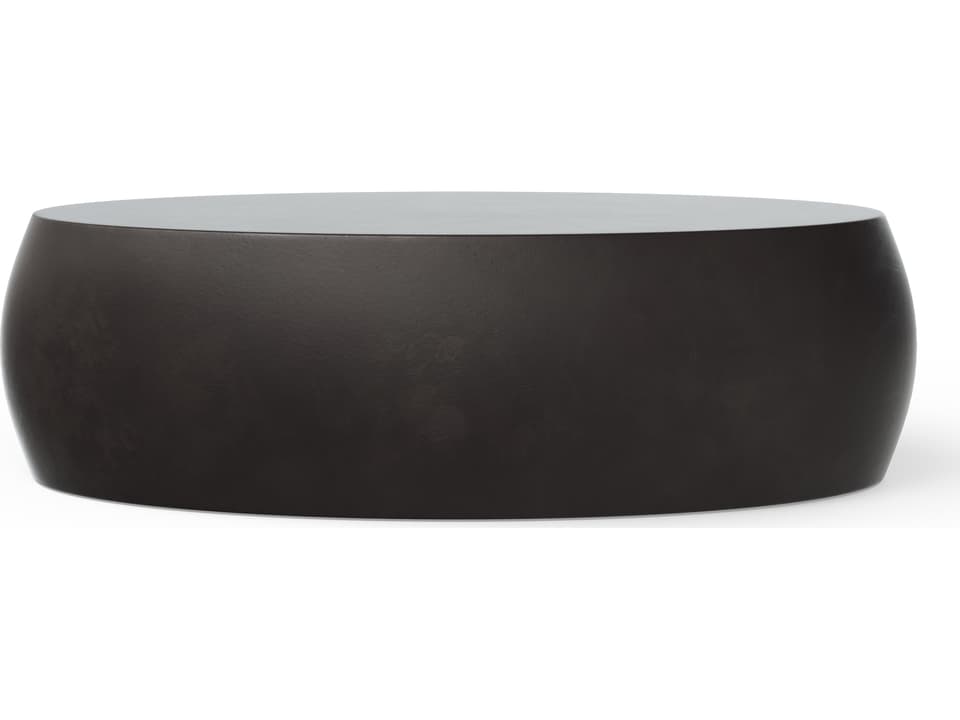 Mixx Pebble Concrete Oval Coffee Table in Lava