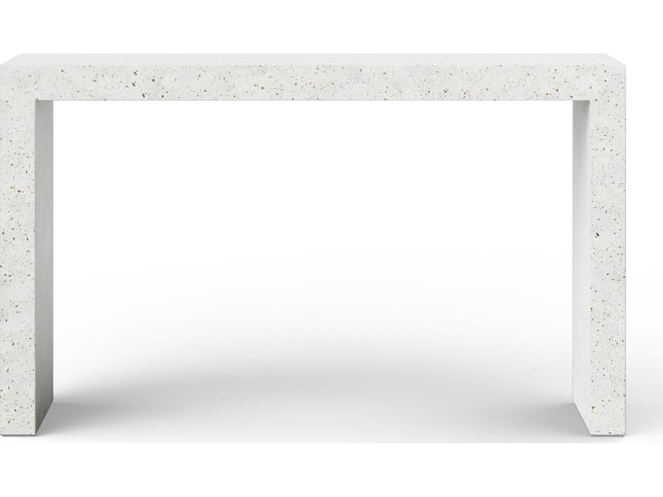Mixx Rectangular Console Table in Ivory Terrazzo