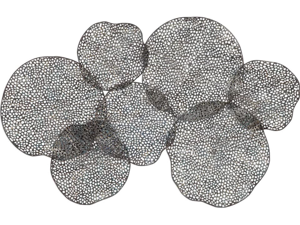 Ripley Metal Leaf Wall Art in Rich Bronze with Gold Highlights