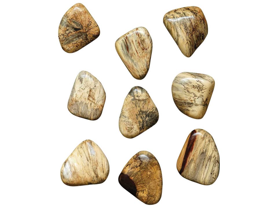 Pebbles Natural Blonde Wood Wall Decor Set of 9