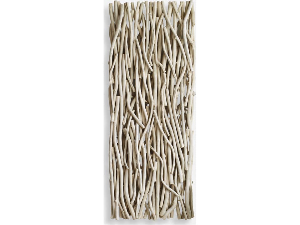 Gathered Teak Bleached Wood Wall Decor