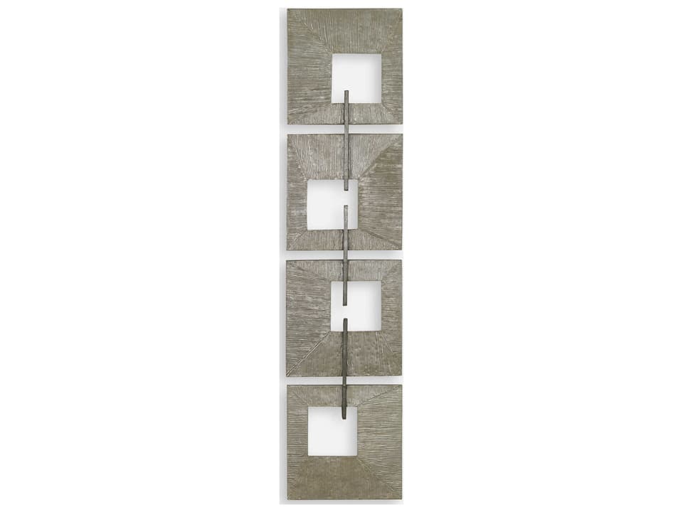 Linked Champagne Metal Wall Decor Gold and Silver