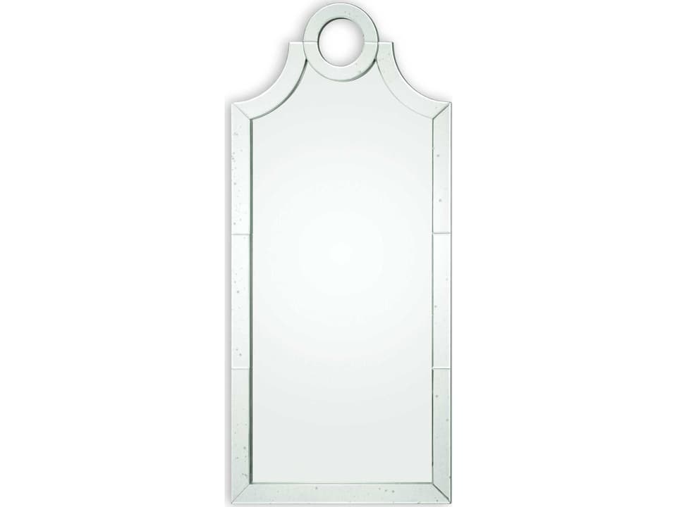 Acacius Arched Mirror with Antiqued Beveled Mirror Tiles 66 Inch Tall