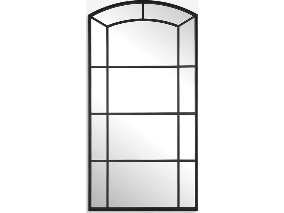 Camber Satin Black Floor Mirror