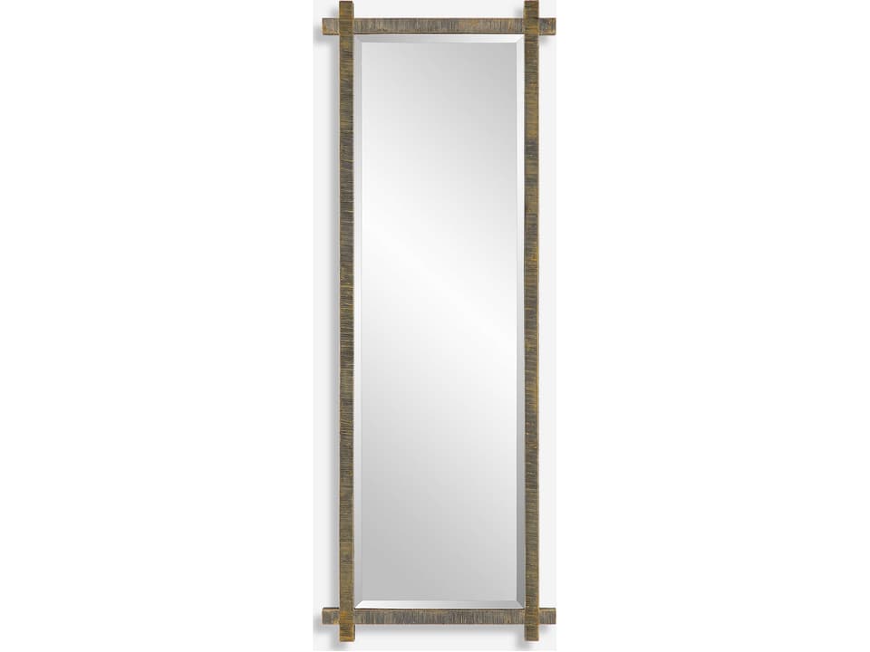 Abanu Heavily Antique Gold Ribbed Dressing Mirror