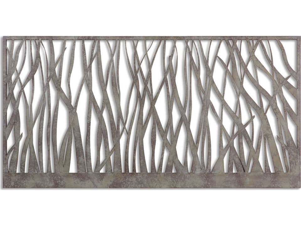 Amadahy Hand Forged Metal Wall Art in Rust Olive with Aged Gray Undertones