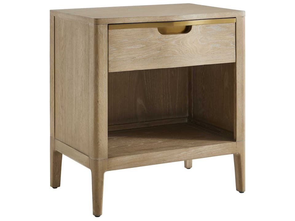 Tabi Side Table with Drawer in Natural Finish
