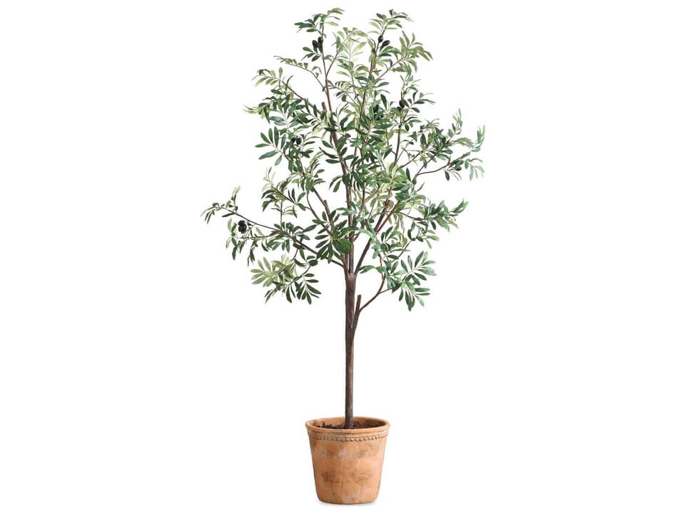 Olea Artificial Olive Tree in Terracotta Pot