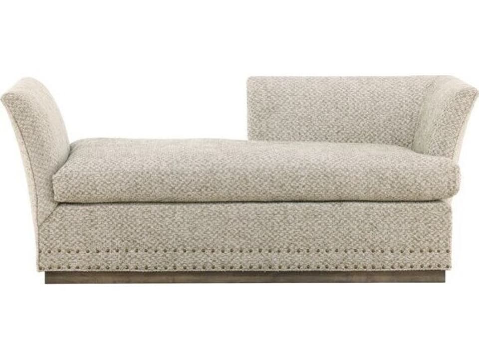 Millington Right Arm Upholstered Chaise in Beige Fabric