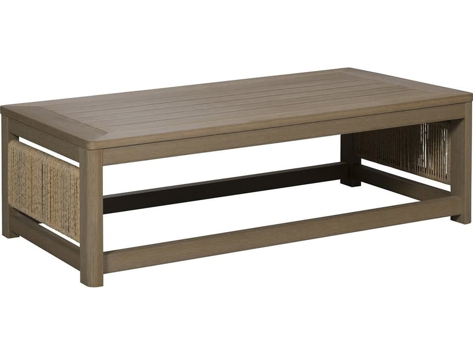 Drift 52-Inch x 30-Inch Synthetic Teak Outdoor Cocktail Table