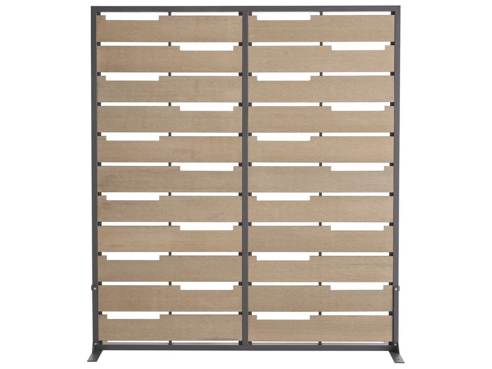 Montecito Outdoor Screen with Synthetic Teak Slats