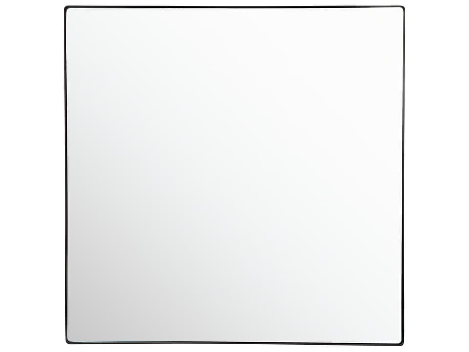 Kye 40x40 Rounded Square Wall Mirror in Black