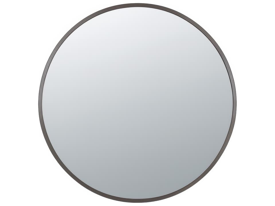 Cottage Round Wall Mirror Bronze