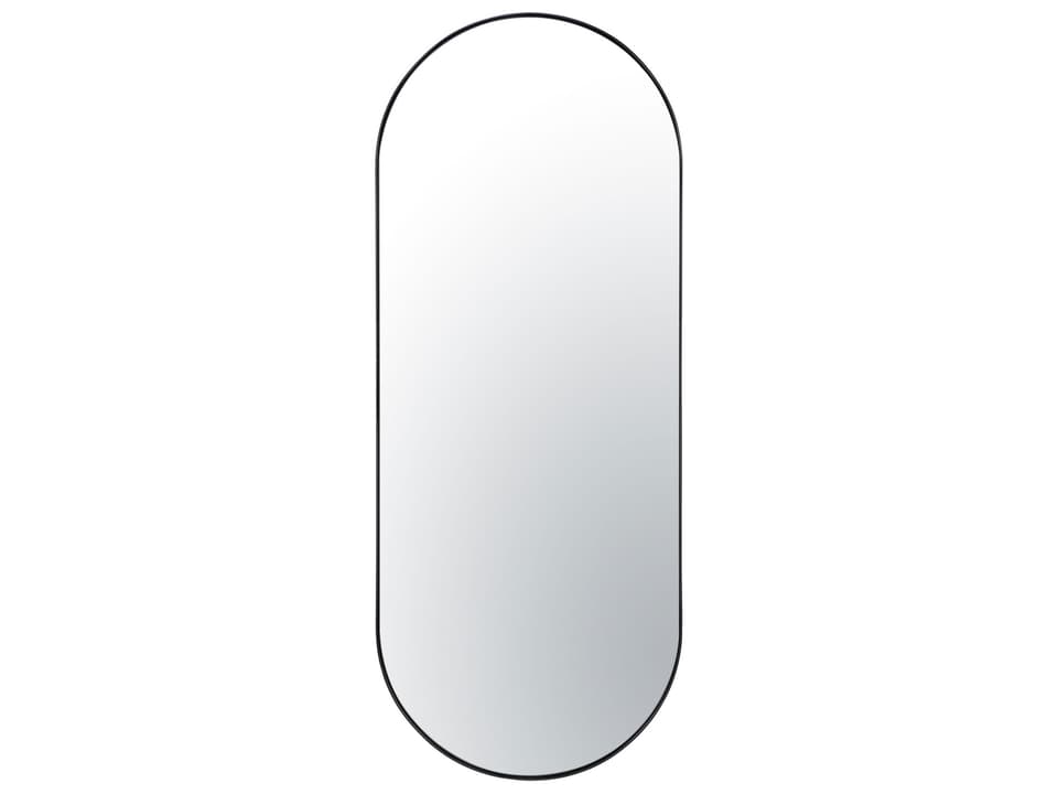 Capsule Oval Wall Mirror in Black
