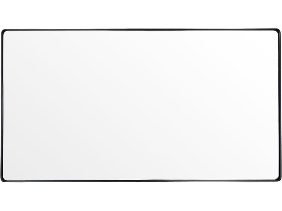 Kye Rounded Rectangle Wall Mirror in Black
