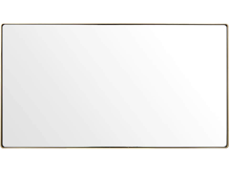 Kye Gold Rounded Rectangular Wall Mirror