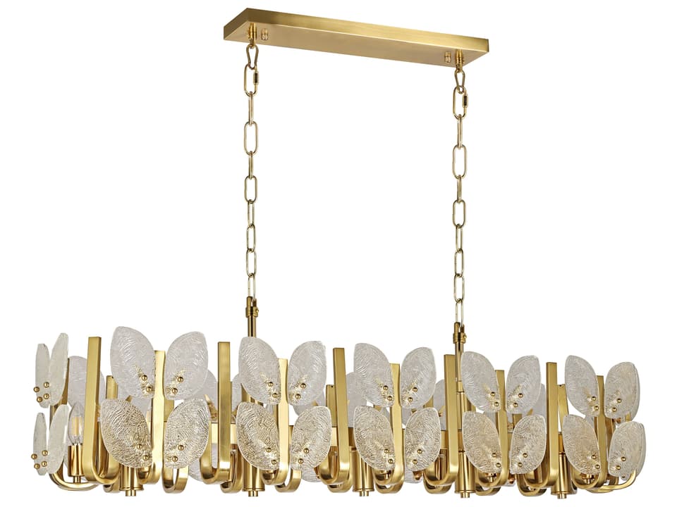 Brass Tax 12-Light Linear Chandelier