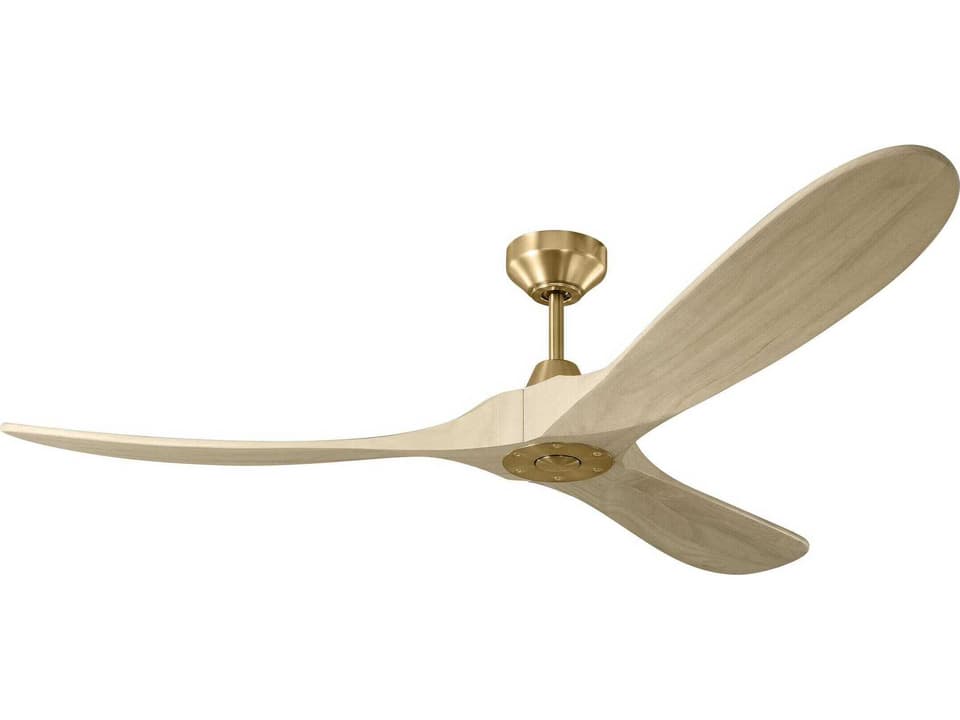 Maverick Smart 60-Inch 3-Blade Outdoor Ceiling Fan in Burnished Brass