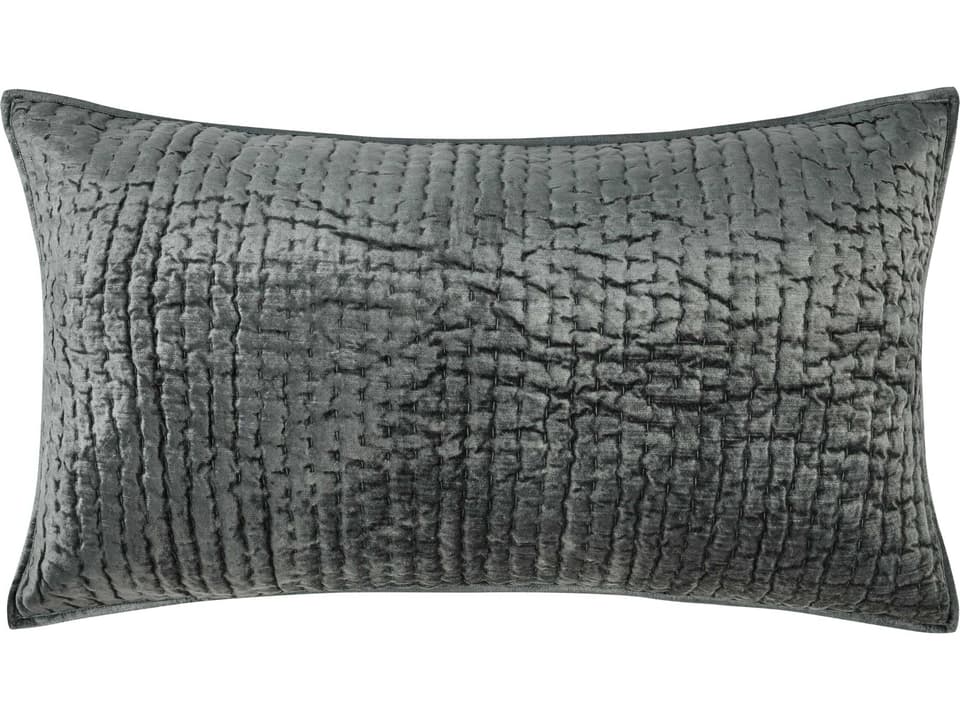 Bari 2-Piece Velvet King Sham Set in Bay Green