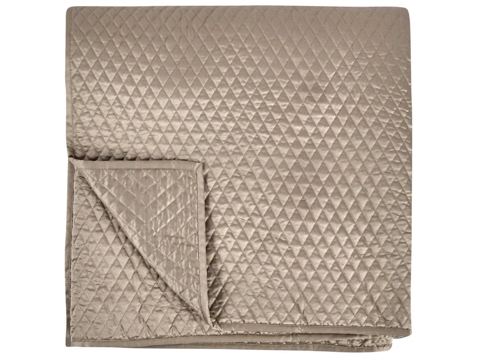 Winthrop Natural Belgian Flax Linen Quilt Diamond Pattern