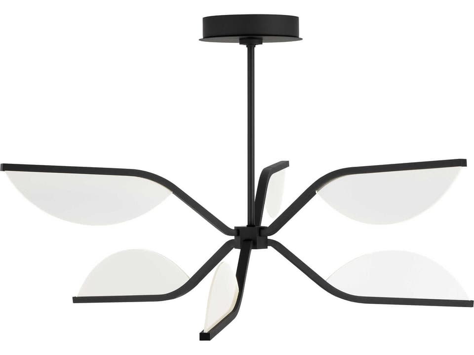 Belterra 1-Light Matte Black Chandelier