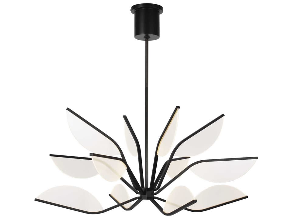 Belterra 38-Inch LED Chandelier in Matte Black