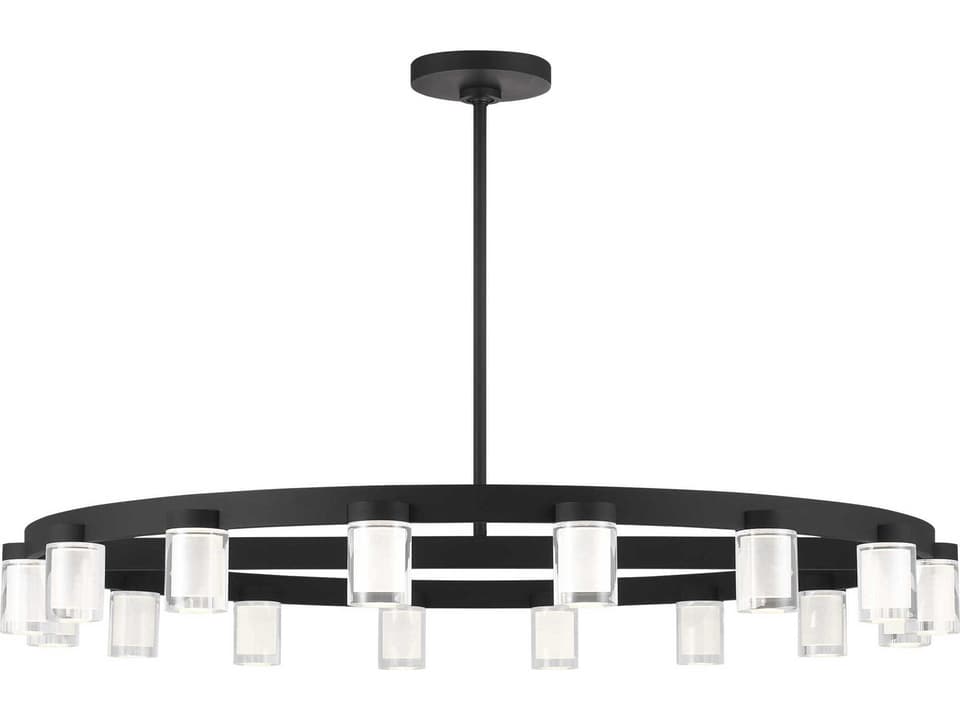 16-Light Esfera LED Chandelier in Nightshade Black
