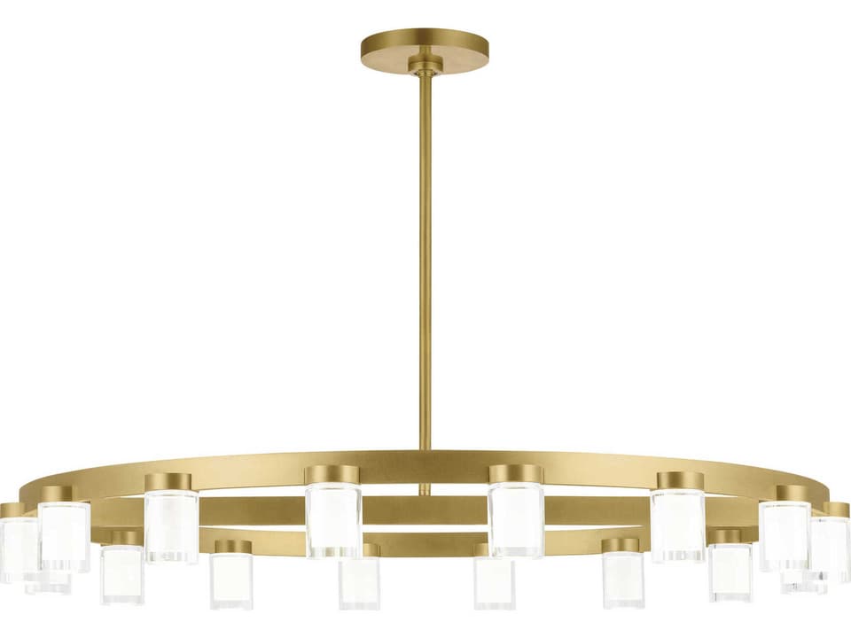Esfera 16-Light LED Chandelier in Natural Brass