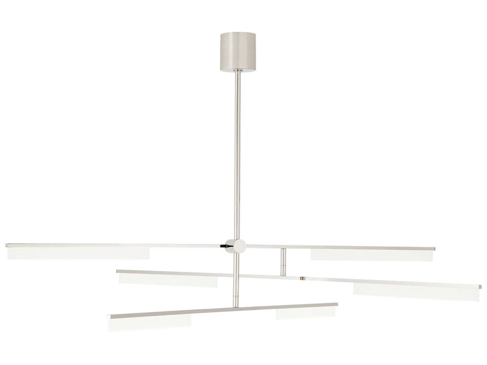 Klee 6-Light LED Chandelier in Polished Nickel