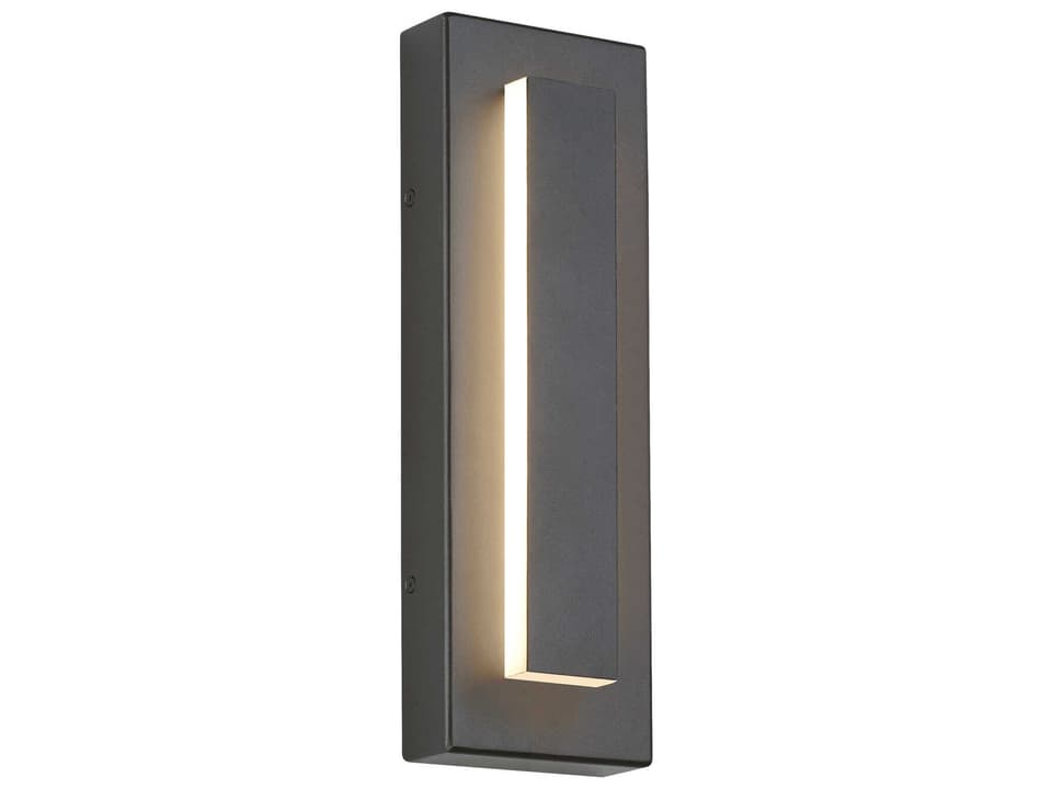 Aspen 15-Inch LED Outdoor Wall Sconce in Charcoal