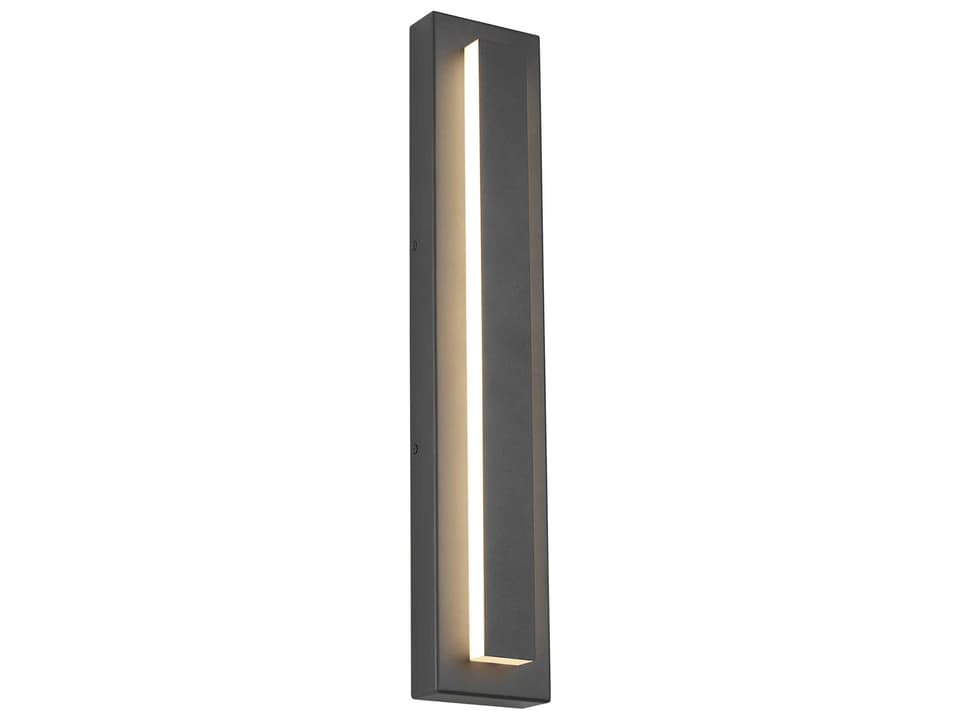 Aspen 26-Inch Integrated LED Outdoor Wall Sconce in Charcoal