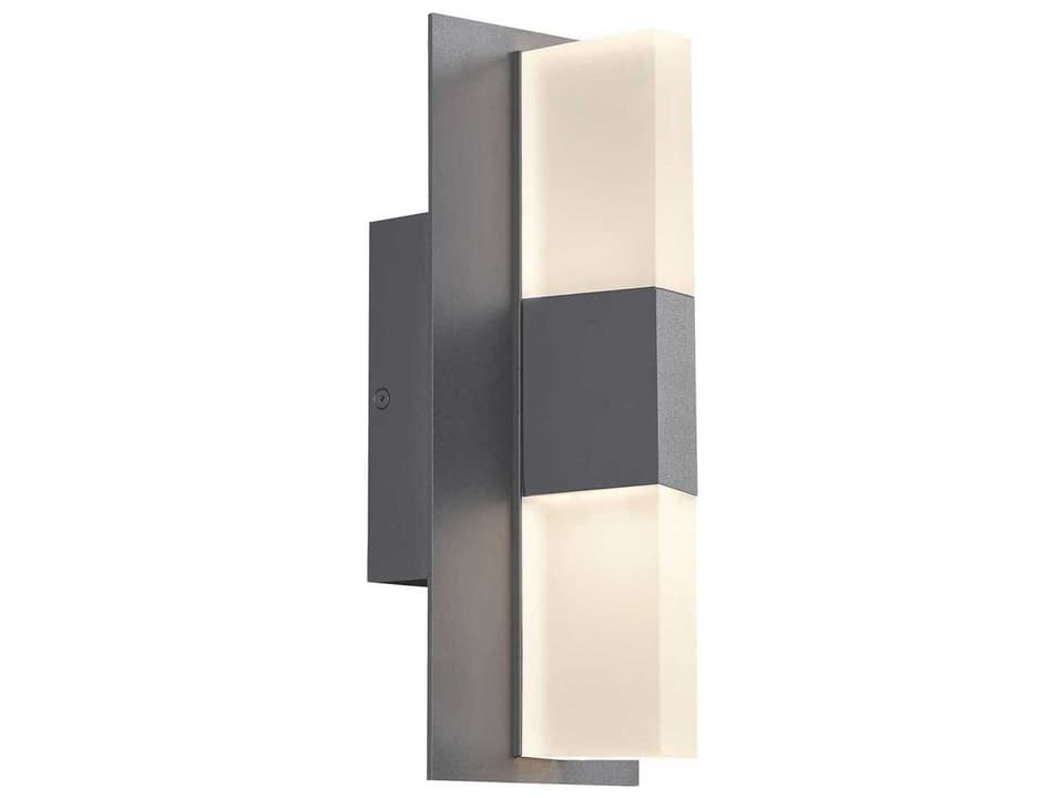 Lyft 1-Light Outdoor Wall Sconce in Charcoal