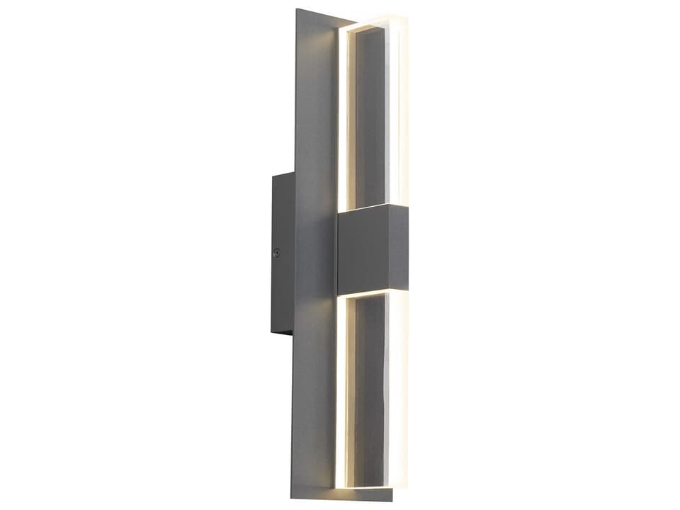 Lyft 18-Inch LED Outdoor Wall Sconce in Gray