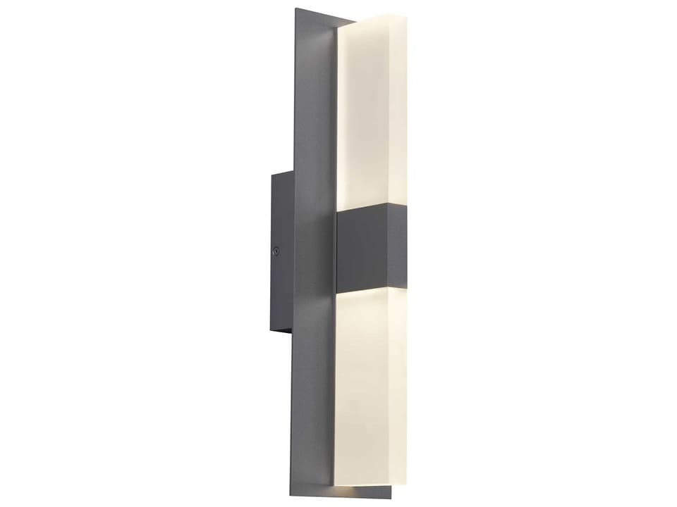 Lyft 1-Light Outdoor LED Wall Sconce in Black Finish