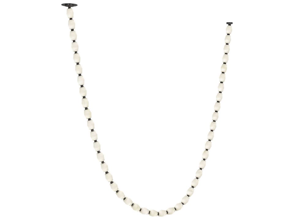 Collier Linear LED Chandelier with Alabaster Glass