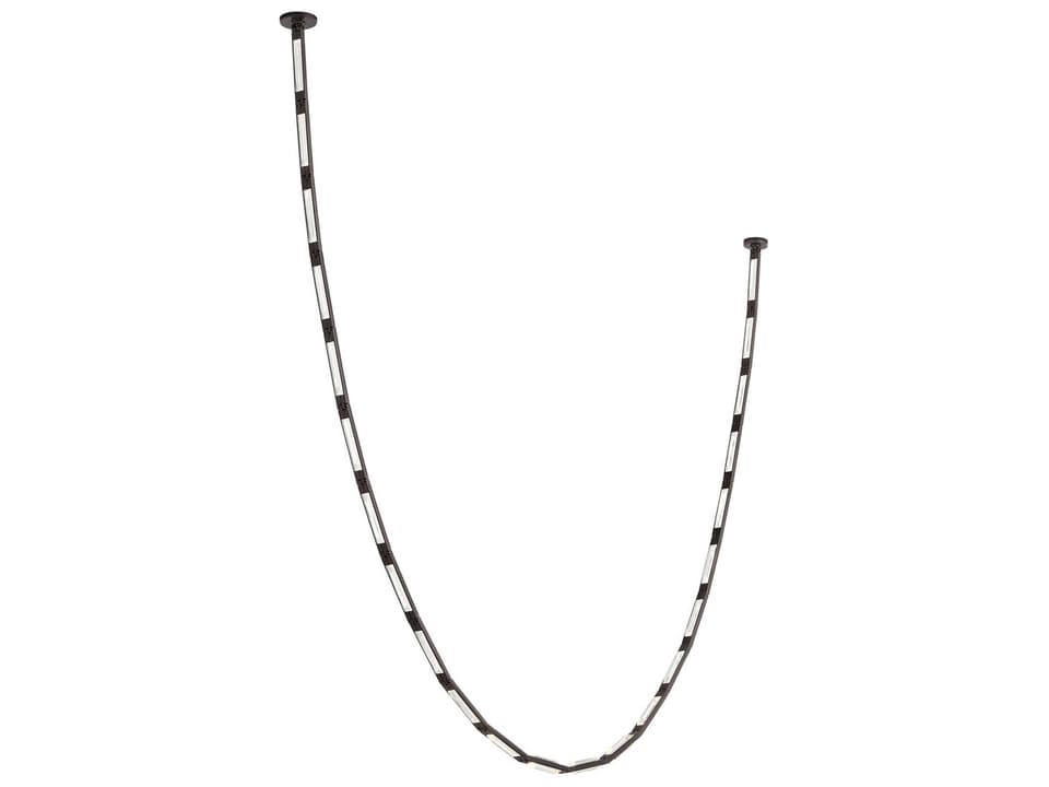 Catena 23-Light Bronze Linear Chandelier with Crystal Accents