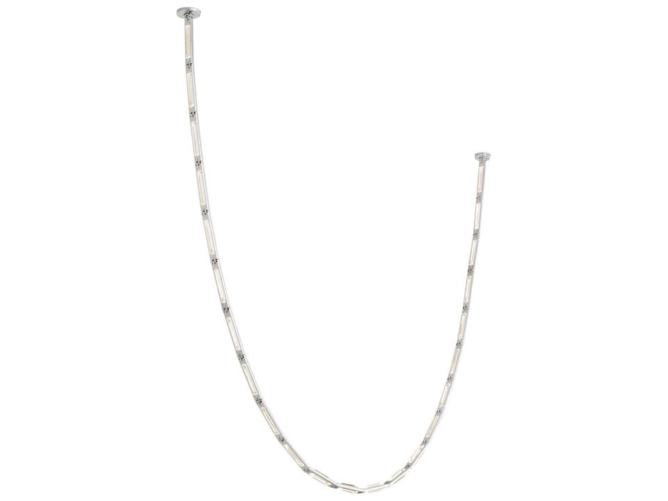 Catena 23-Light Linear Chandelier in Polished Nickel