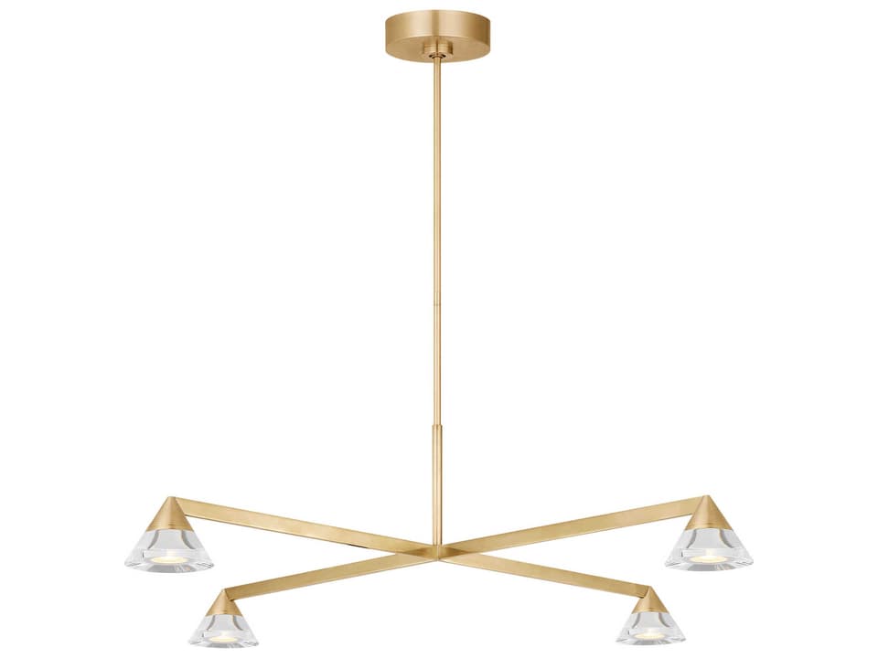 Midrand 4-Light Chandelier in Hand-Rubbed Antique Brass