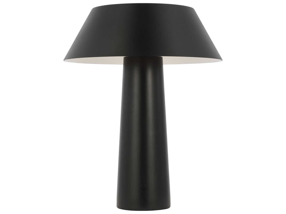 Sesa 1-Light Portable LED Table Lamp in Black