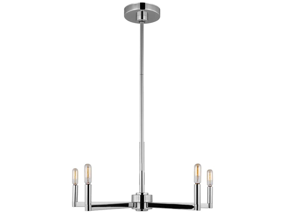 Fullton 5-Light Chandelier in Chrome Modern