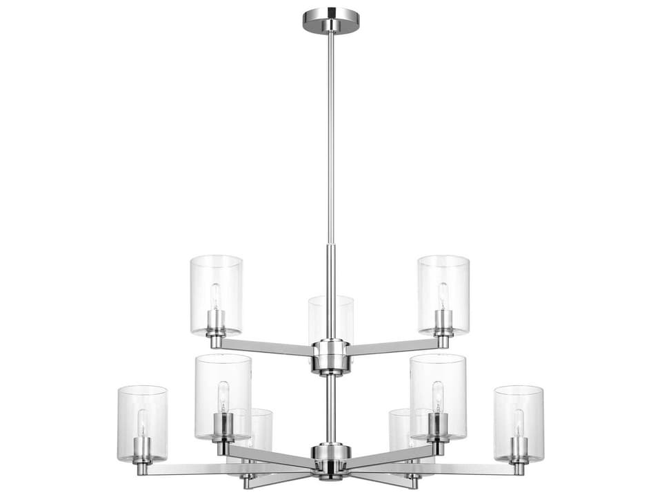 9-Light Fullton Chandelier in Chrome