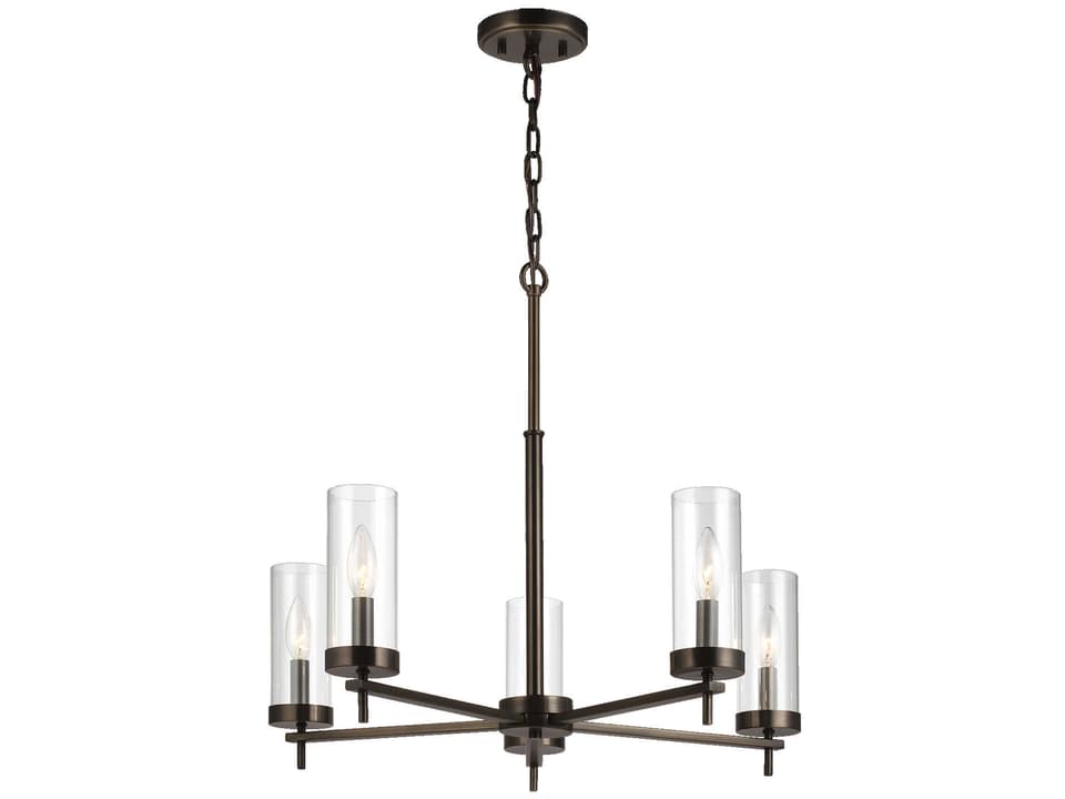 5-Light Zire Chandelier in Brushed Oil Rubbed Bronze