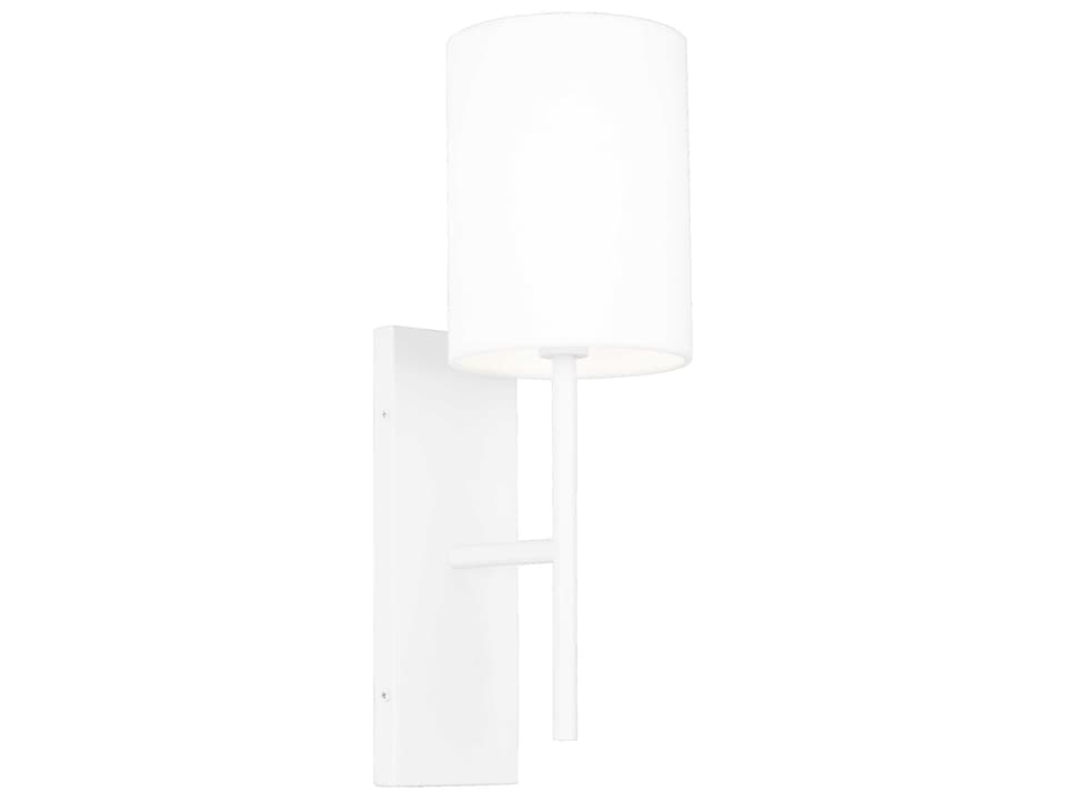 Key One Light Wall Sconce in Matte White