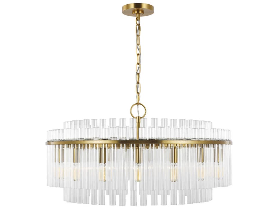 16-Light Beckett Chandelier in Burnished Brass