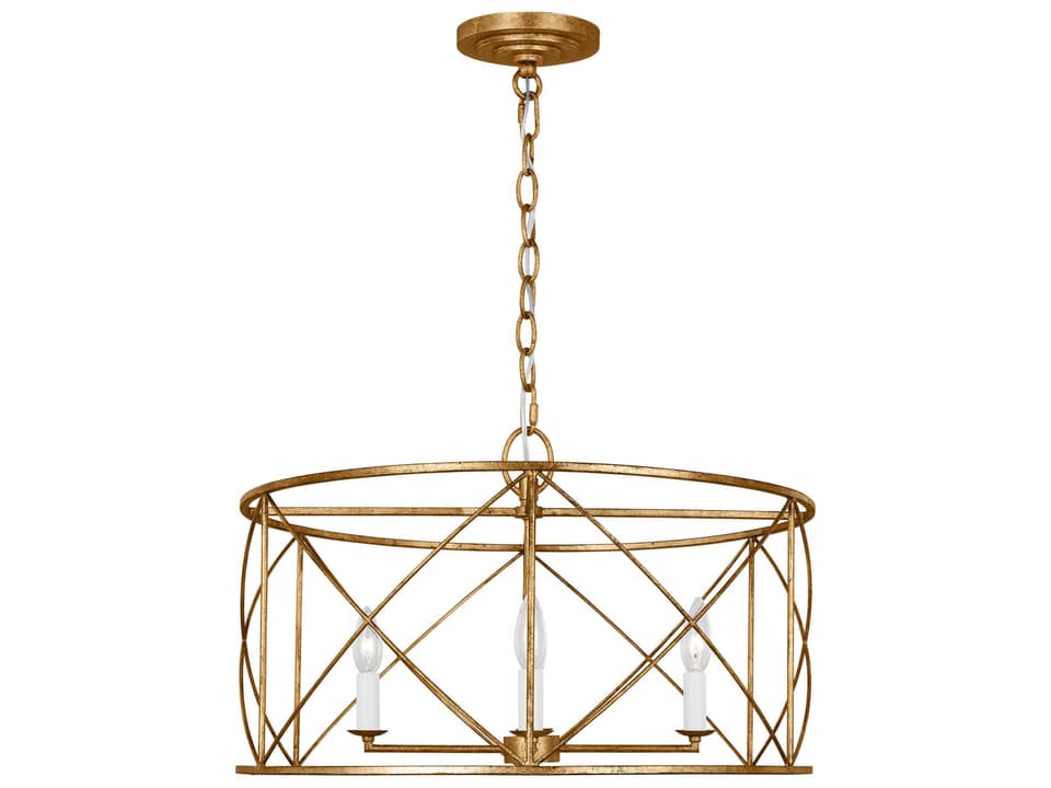 4-Light Beatrix Chandelier in Antique Gild