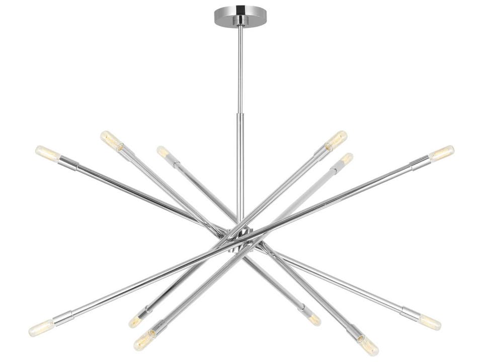 12-Light Eastyn Chandelier in Polished Nickel