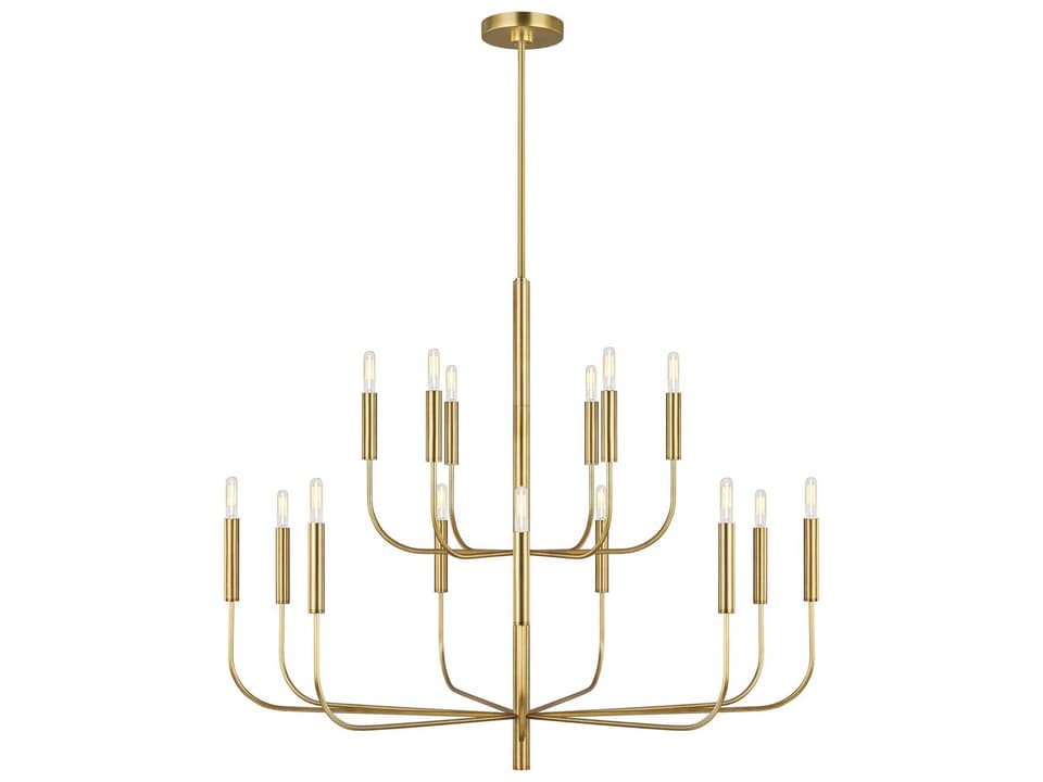 Brianna 15-Light Chandelier in Burnished Brass